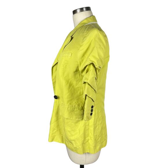 ROBERT RODRIGUEZ Jacket Blazer Women's Size 4 Button Closure Kelly Career Bold - Picture 3 of 8